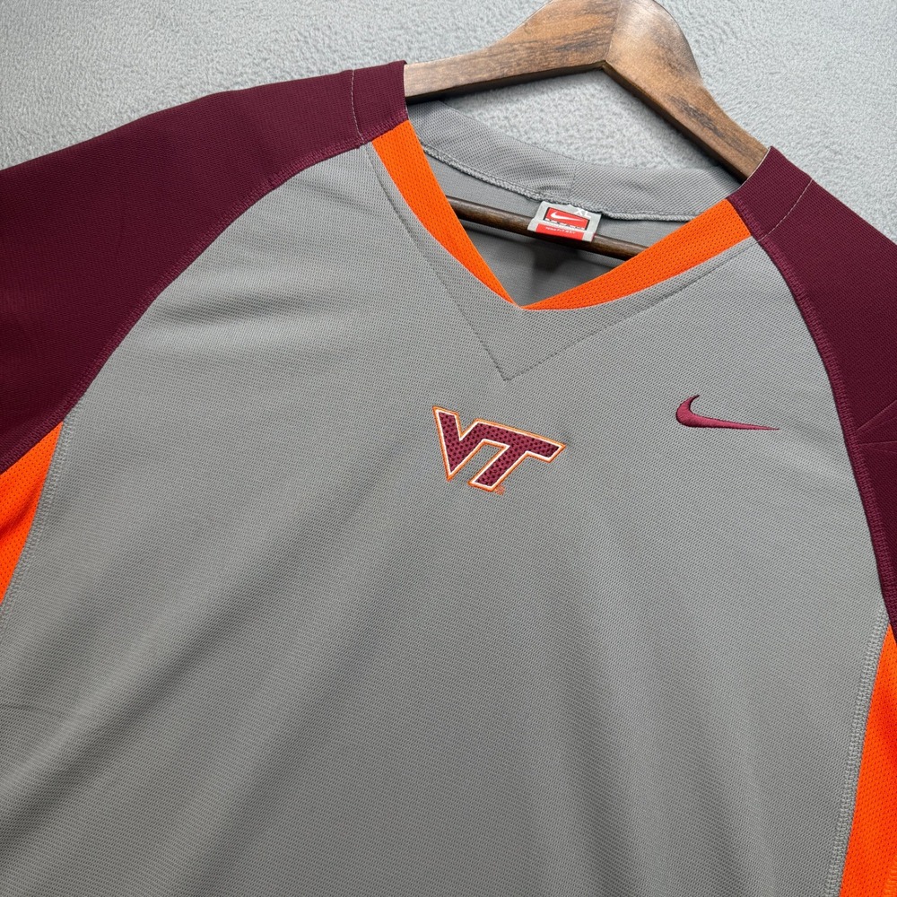 Virginia Tech Hokies Nike NCAA Jersey Mens XL Multicolor Polyester Sporty Y2K VT